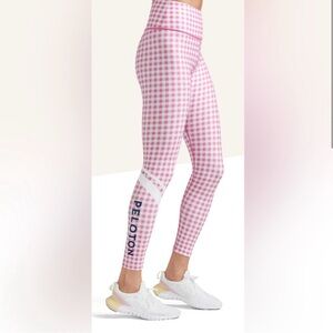Peloton Pink Gingham Leggings